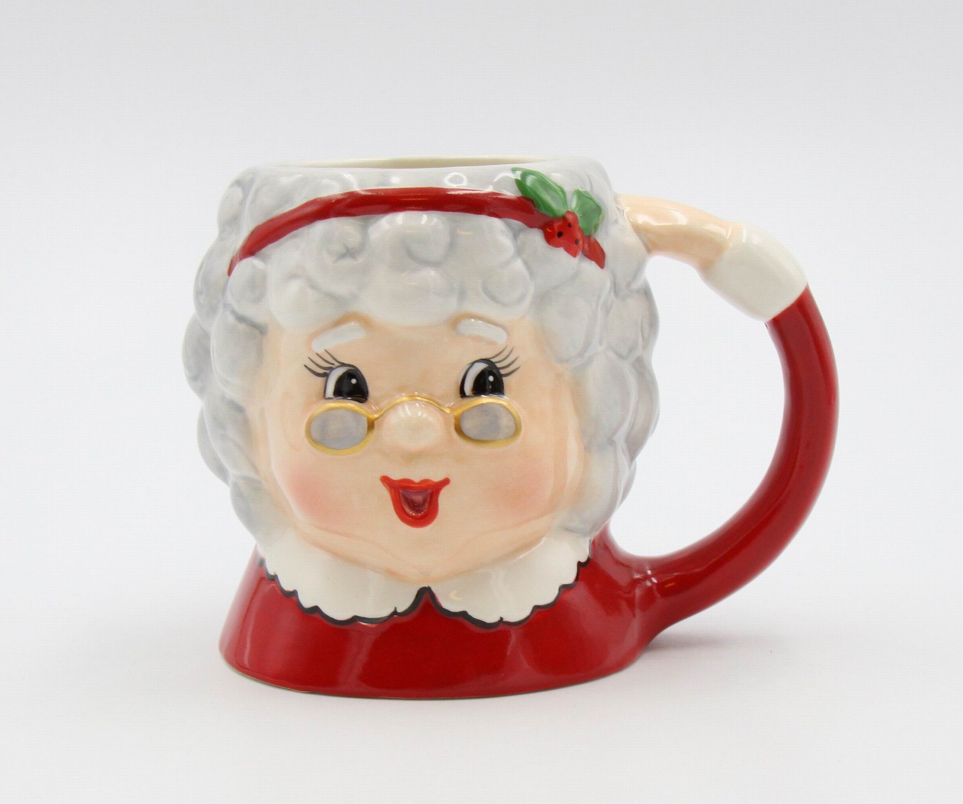 Ceramic Christmas Mrs. Claus Mug Home Décor Gift for Her Gift for Mom Kitchen Décor Christmas Décor - Mugs
