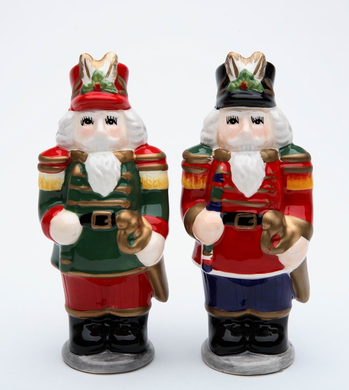 Ceramic Christmas Nutcracker Salt & Pepper Shakers Home Décor Gift for Her Gift for Mom Kitchen Décor Christmas Décor