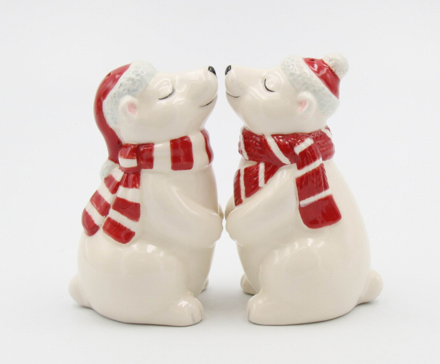 Ceramic Christmas Polar Bear Salt And Pepper Shakers Home Décor Gift for Her Gift for Mom Kitchen Décor Christmas Décor