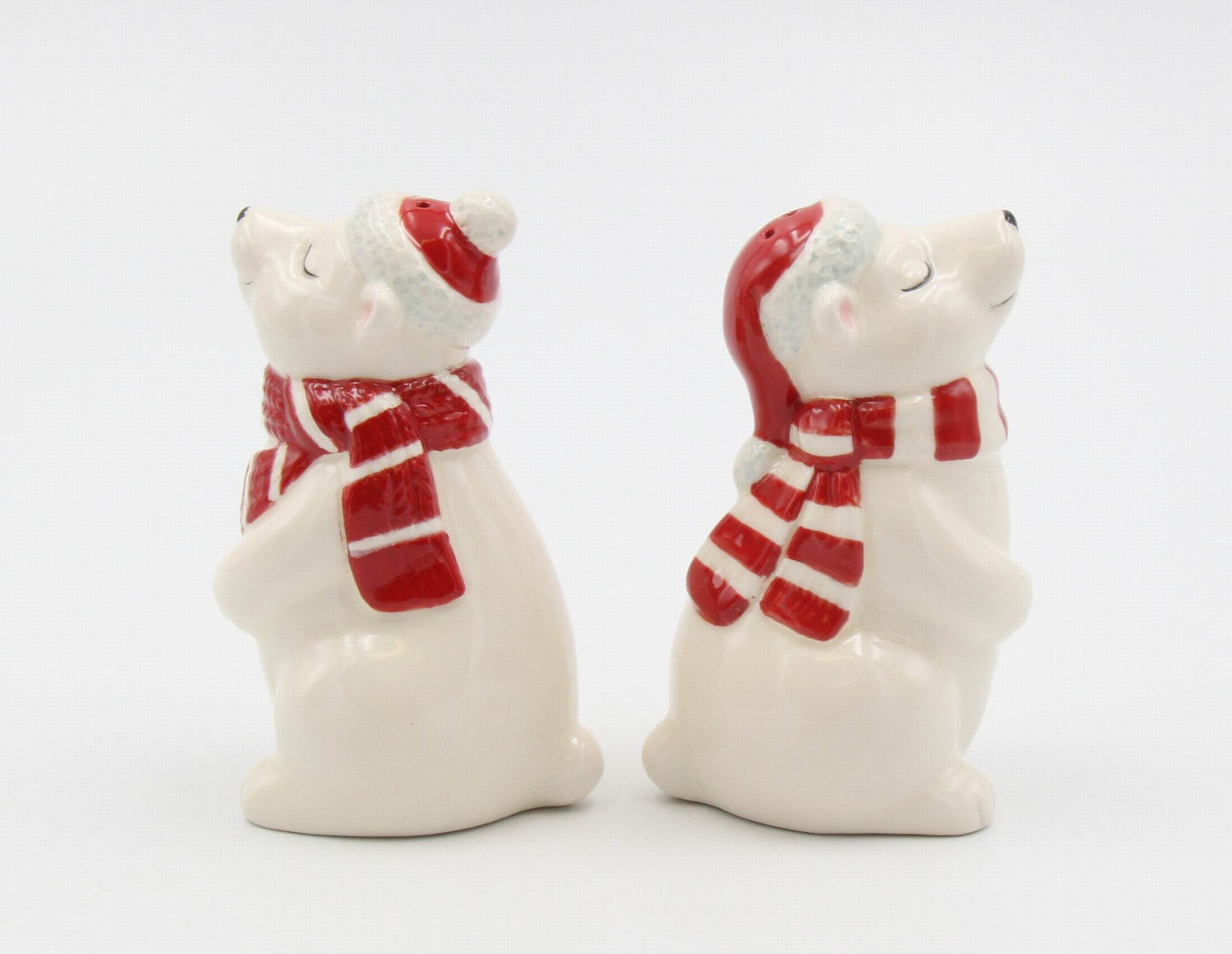 Ceramic Christmas Polar Bear Salt And Pepper Shakers Home Décor Gift for Her Gift for Mom Kitchen Décor Christmas Décor