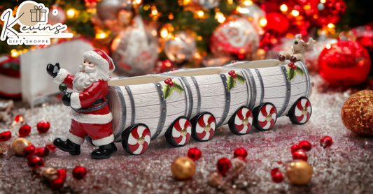 Ceramic Christmas Santa Train Box With Salt & Pepper (5 Pcs Set) Home Décor Gift for Her Gift for Mom Kitchen Décor