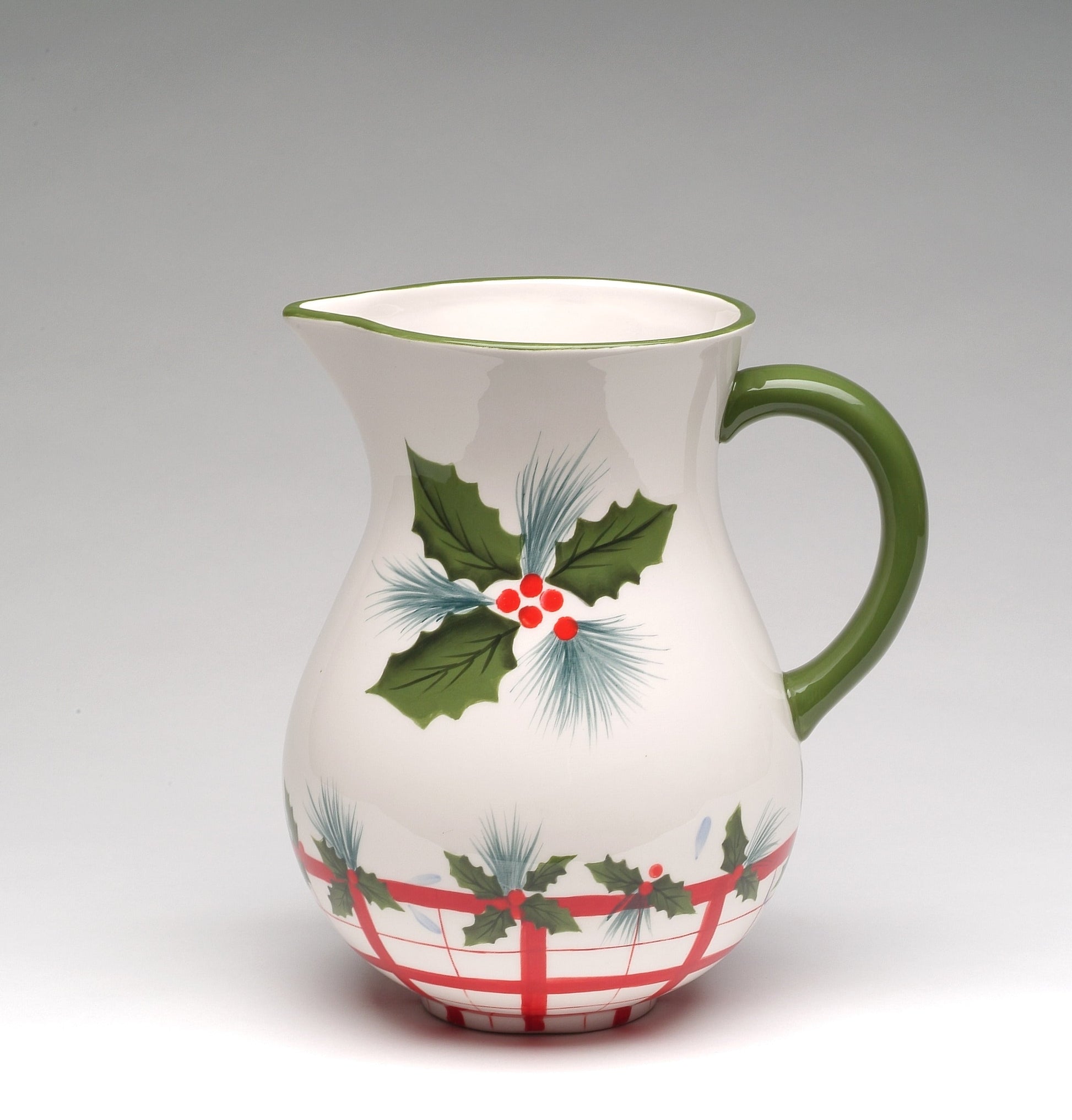 Ceramic Christmas Theme Drink Pitcher Home Décor Gift for Her Gift for Mom Kitchen Décor Christmas Décor - pitcher