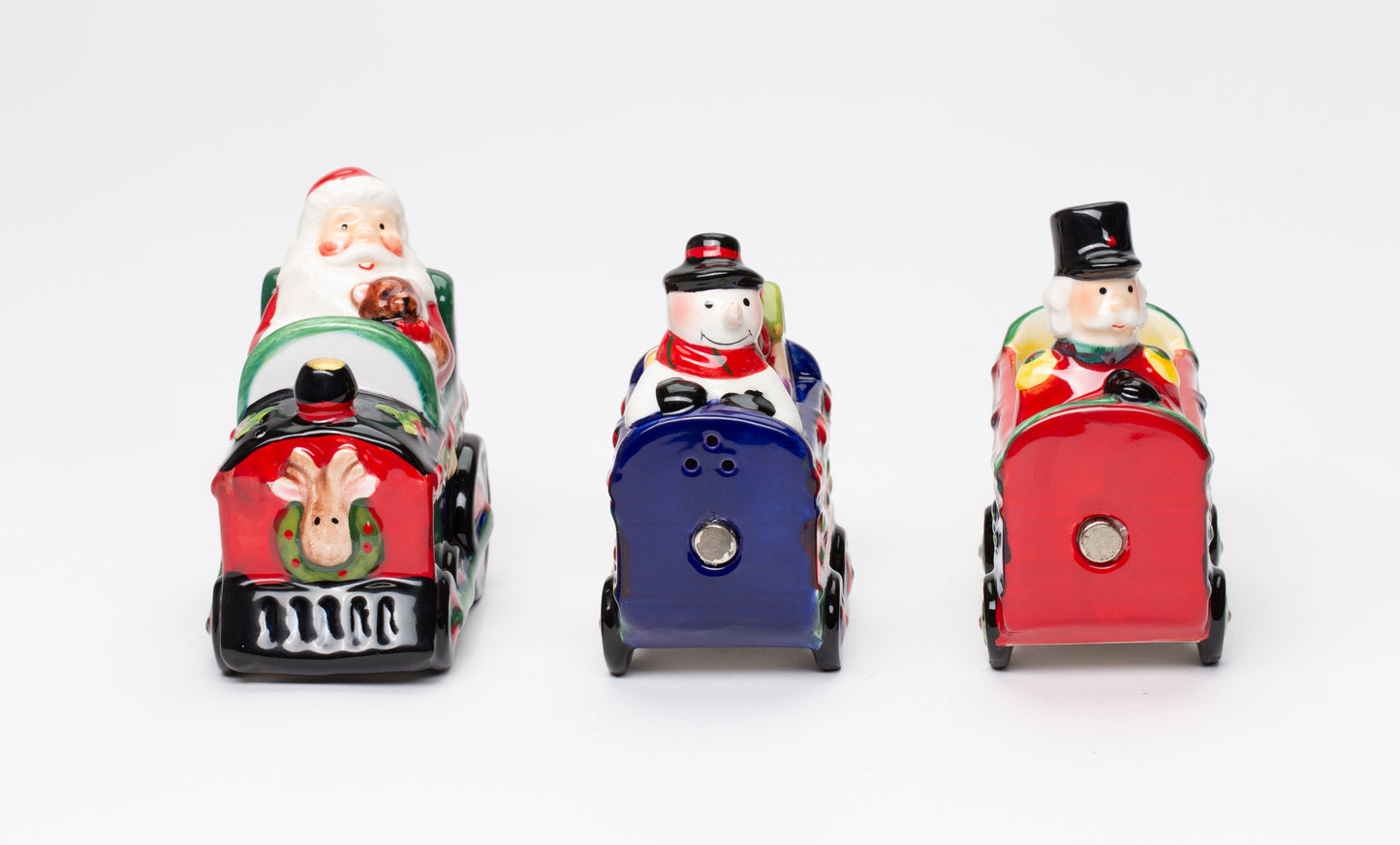 Ceramic Christmas Train Salt & Pepper And Box (Set Of 3) Home Décor Gift for Her Gift for Mom Kitchen Décor - Salt &