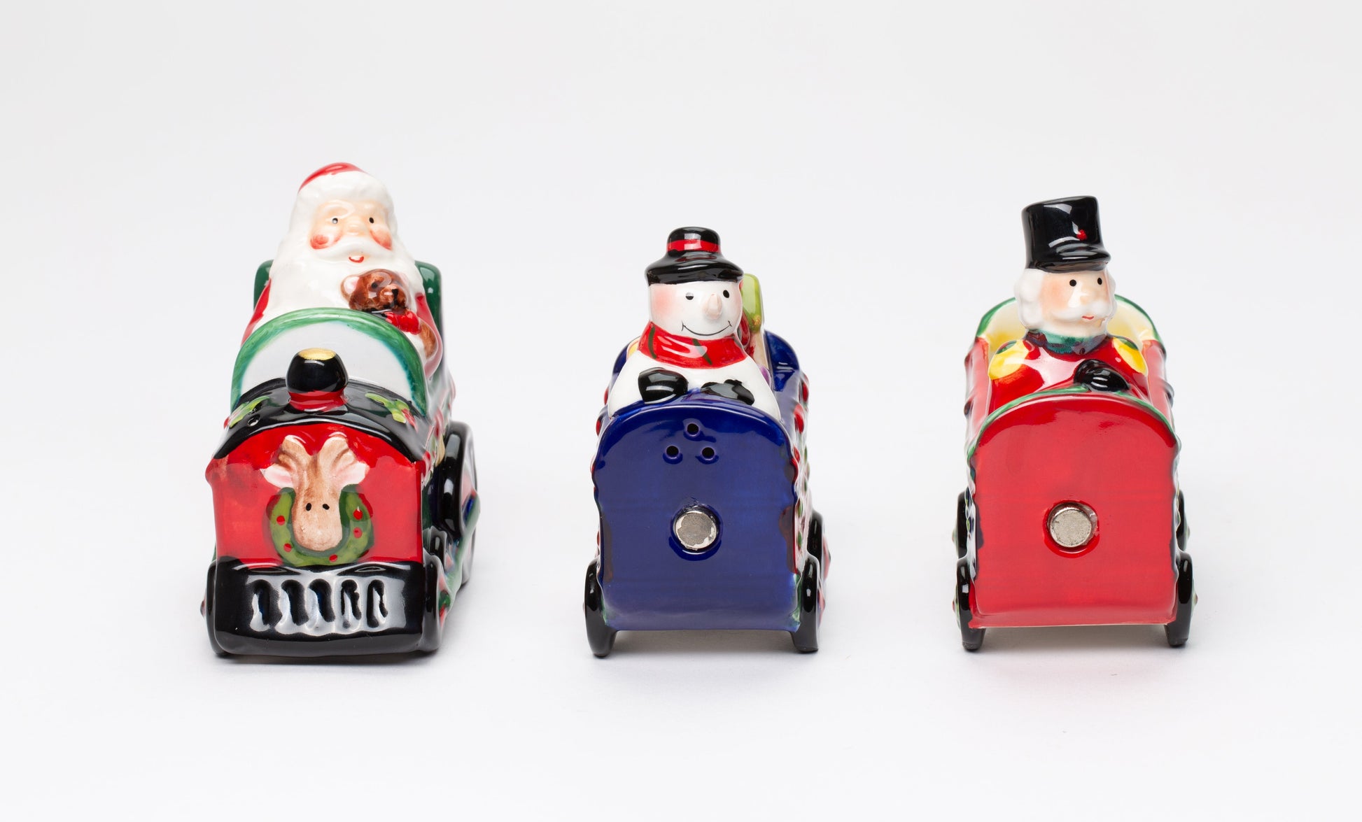 Ceramic Christmas Train Salt & Pepper And Box (Set Of 3) Home Décor Gift for Her Gift for Mom Kitchen Décor - Salt &