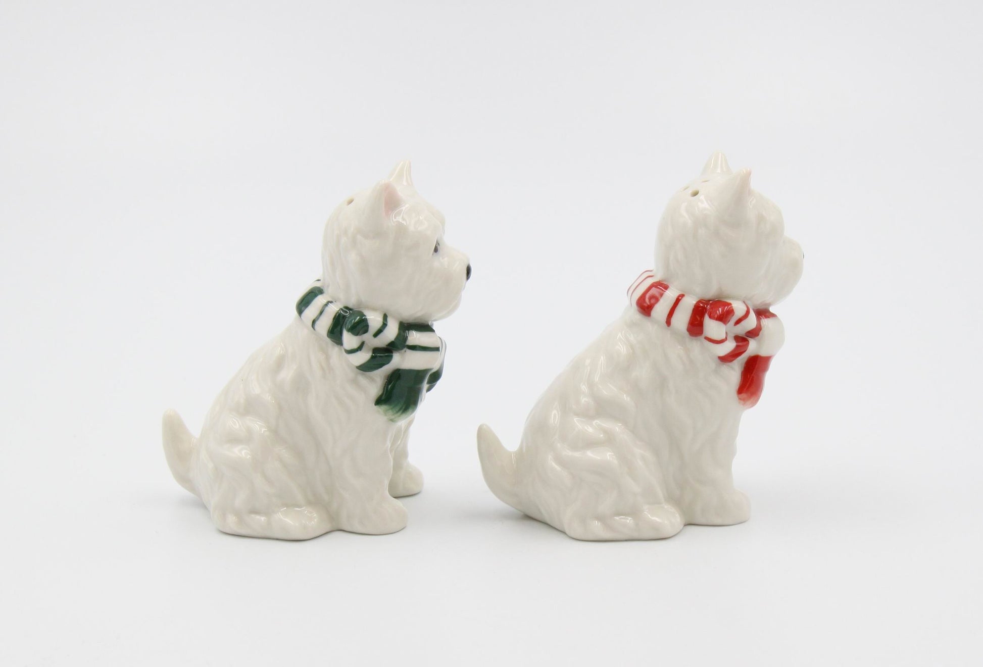Ceramic Christmas Westie Dog Salt And Pepper Shaker Set Home Décor Gift for Her Gift for Mom Kitchen Décor Gift for Dog