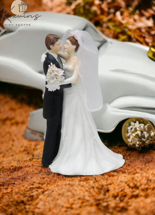 Ceramic Classic Bride & Groom Figurine Wedding Décor Wedding Gift Wedding Favor Anniversary Décor Anniversary Gift Home