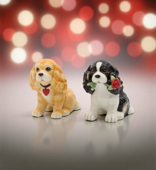 Ceramic Cocker Spaniel Salt and Pepper Shakers Gift for Her Gift for Mom Kitchen Décor Dining Table Décor Gift for Dog