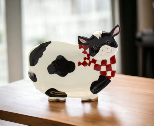 Ceramic Cow Candy Dish Set Of 2 Home Décor Gift for Her Gift for Mom Kitchen Décor Farmhouse Décor - Plates