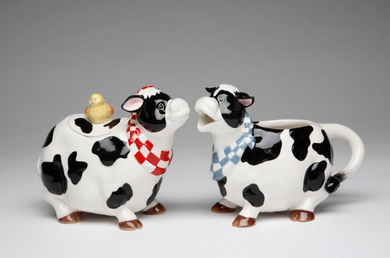 Cow Sugar & Creamer - kevinsgiftshoppe