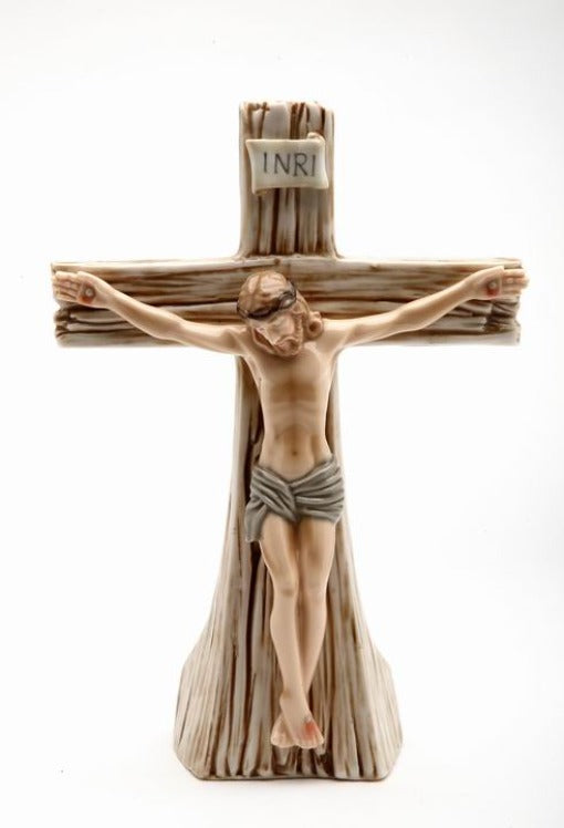 Ceramic Crucifix Tealight Holder (Candle NOT included) Home Décor Religious Décor Religious Gift Church Décor Baptism