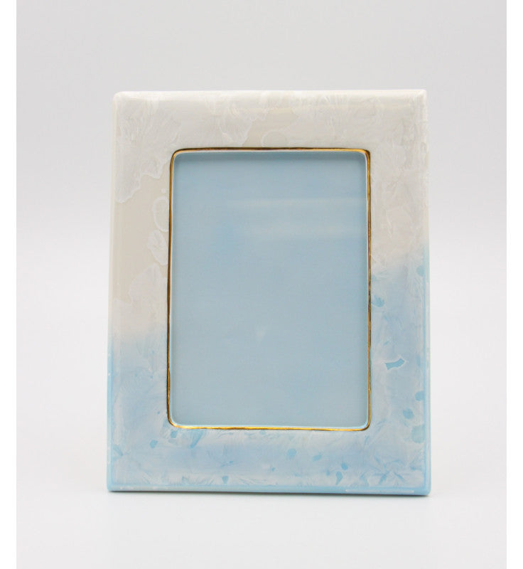 Ceramic Cyrstalline Photo Frame (5 x 7) Wedding Picture Frame Home Decor Gift for Her - Photo Frame
