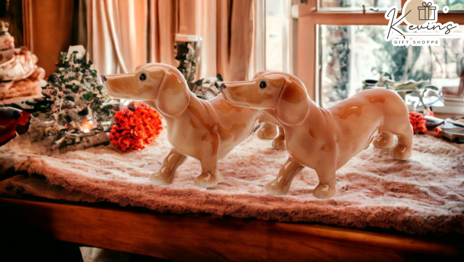 Ceramic Dachshund Dogs Salt & Pepper Shakers Home Décor Gift for Her Gift for Mom Kitchen Décor Gift for Dog Lover Pet