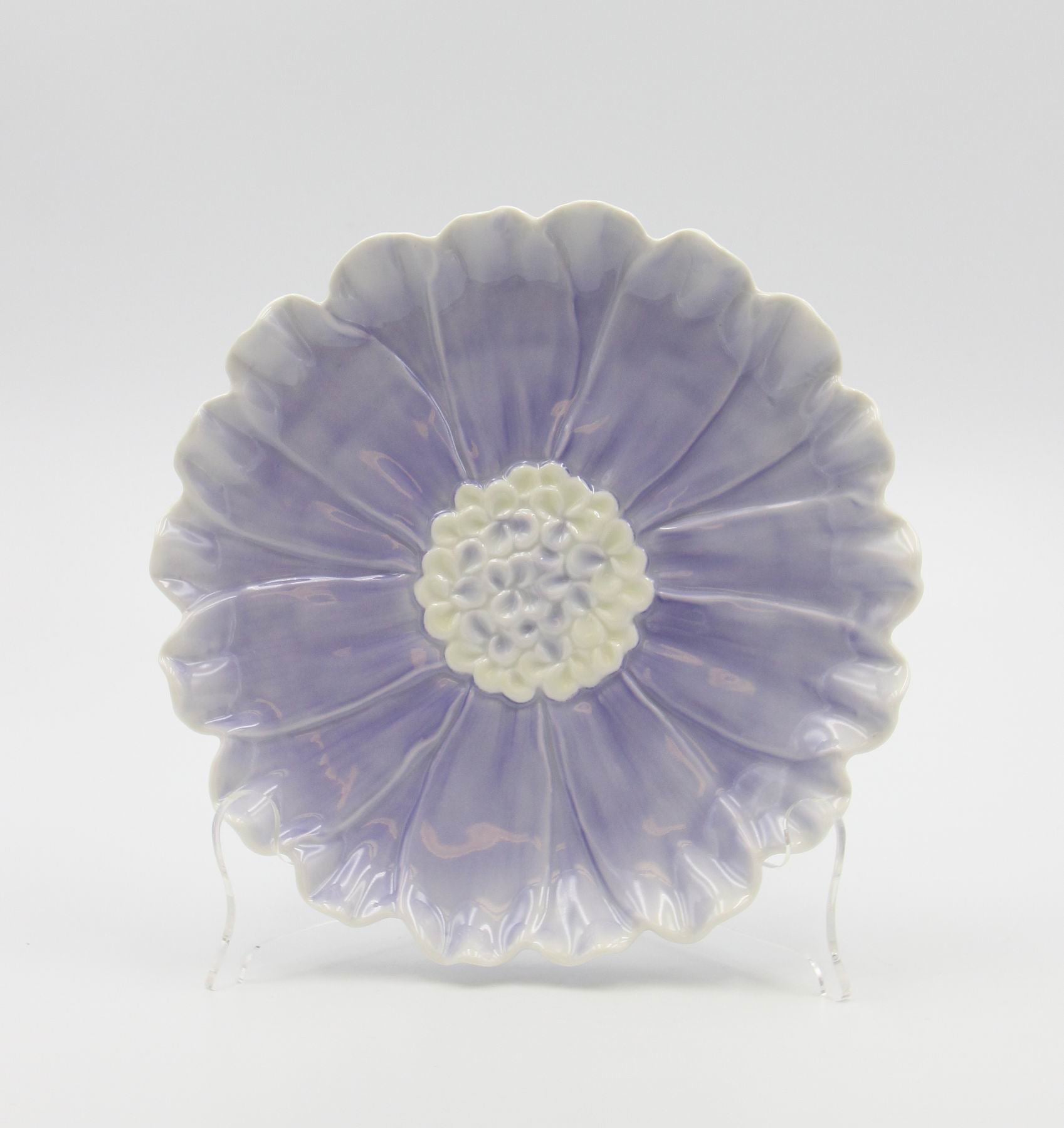 Set Of 2 Dahlia Flower Plates - kevinsgiftshoppe