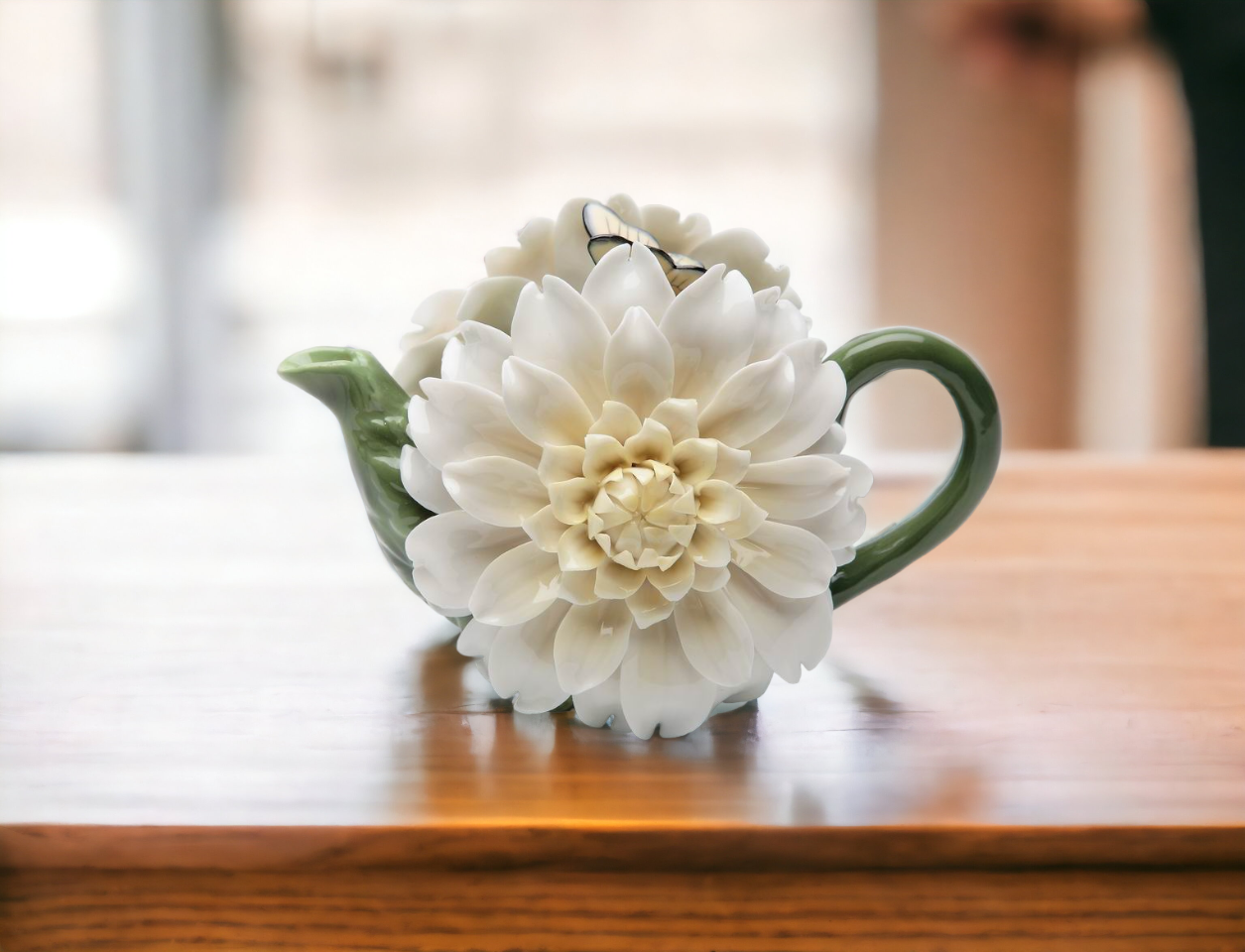 Ceramic Daisy Flower Teapot Gift for Her Gift for Mom Tea Party Décor Café Décor Spring Kitchen Decor - teapot