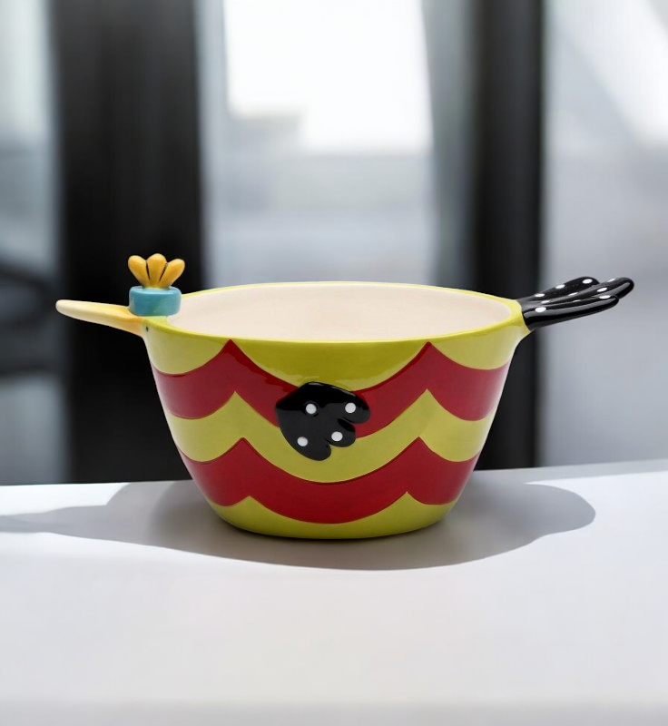 Ceramic Dollymama’s Bird Shaped Medium Bowl Kitchen Decor Gift for Her - Bowls