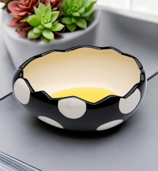 Ceramic Dollymama’s Egg Shaped Small Bowl Kitchen Decor Vanity Decor - Bowls