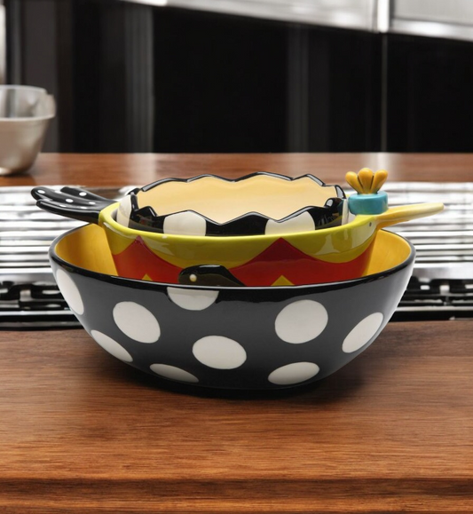 Ceramic Dollymama’s Set Of 3 Egg & Bird Shaped Bowl Kitchen Decor Gift for Her - Bowls
