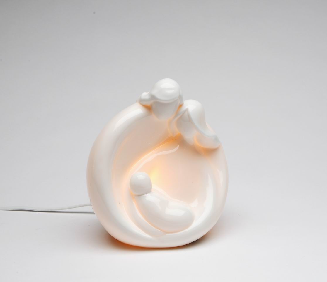 Ceramic Family Scene Night Light Home Decor Bedroom Decor Gift for Her Gift for Mom - Night Lights & Ambient Lighting