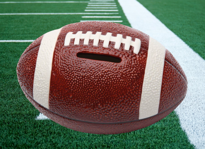 Ceramic Football Piggy Bank Home Décor Gift for Him Gift for Dad Gift for Son Kid’s Room Décor Game Room Decor - Piggy