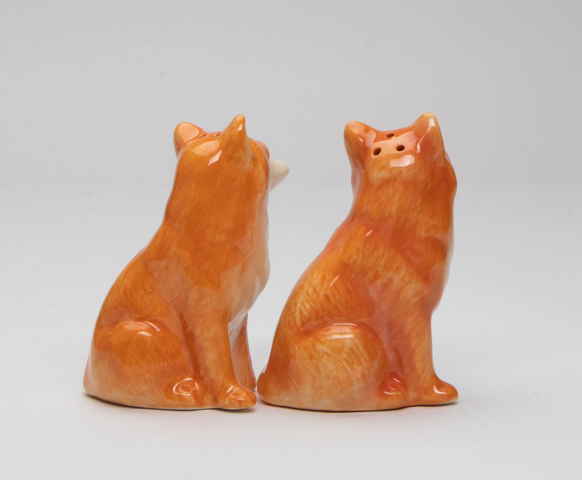 Ceramic Fox Salt and Pepper Shakers Home Décor Gift for Her Gift for Mom Kitchen Décor Nature Lover Gift - Salt &