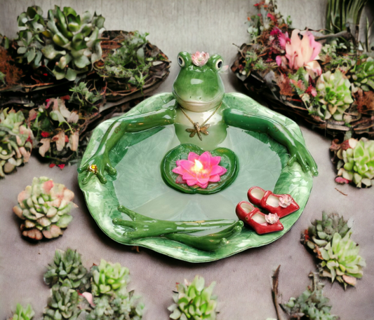 Ceramic Frog Floating Candle Bath-CANDLE NOT INCLUDED Home Décor Gift for Her Mom Spring Décor Cottagecore Nature Lover