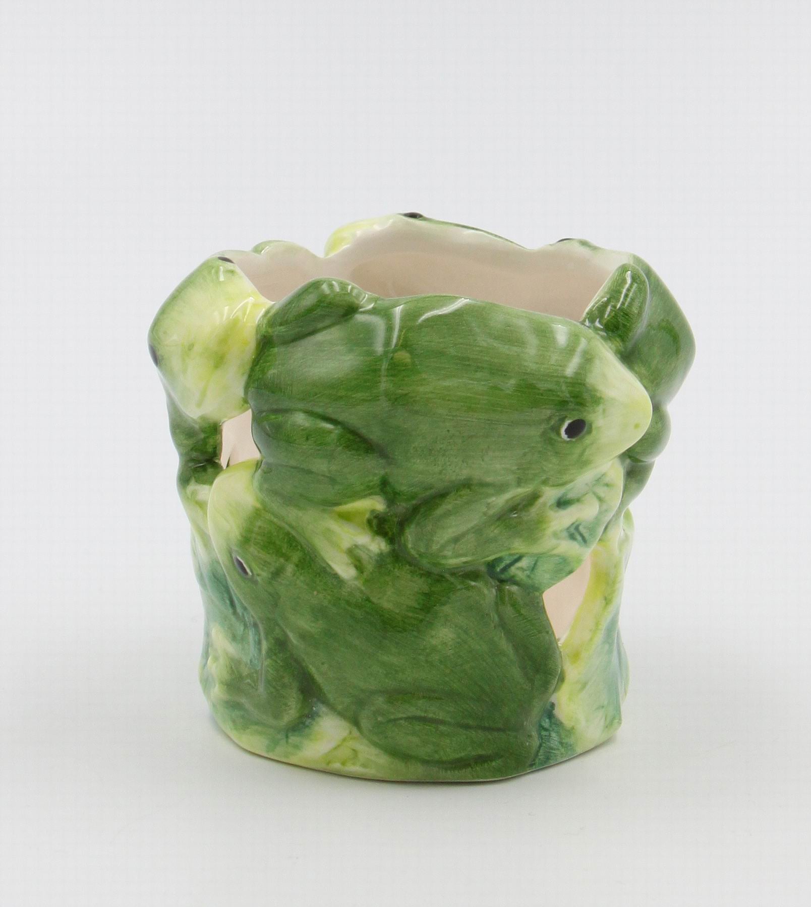 Ceramic Frog Tealight Candle Holder Home Décor Gift for Her Mom Spring Décor Cottagecore Nature Lover Gift - Candle