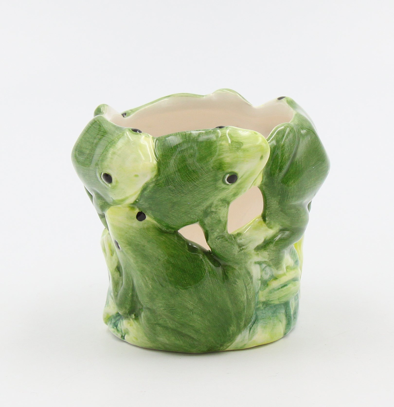 Ceramic Frog Tealight Candle Holder Home Décor Gift for Her Mom Spring Décor Cottagecore Nature Lover Gift - Candle