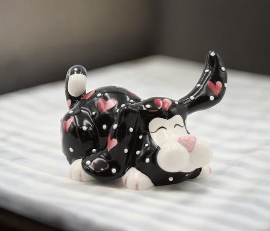Ceramic Full of Love Dog Figurine Gift for Dog Lover Home Decor - Figurine