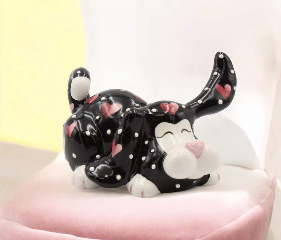 Ceramic Full of Love Dog Figurine Gift for Dog Lover Home Decor - Figurine
