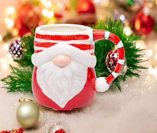 Ceramic Gnome Santa Mug Christmas Mug Milk for Santa Gnome Collector Gift - Mugs