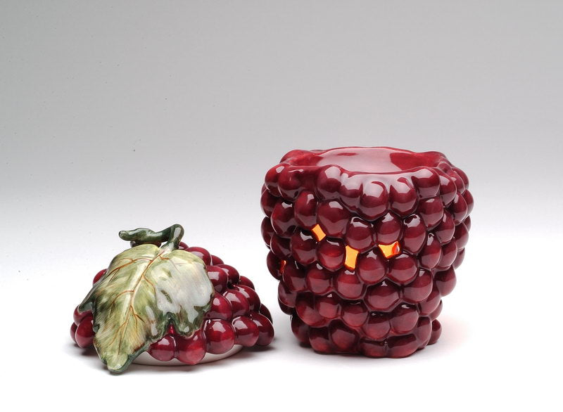 Ceramic Grape Tart Burner Home Décor Gift for Her Gift for Mom Kitchen Décor Farmhouse Décor Nature Lover Gift Vintage