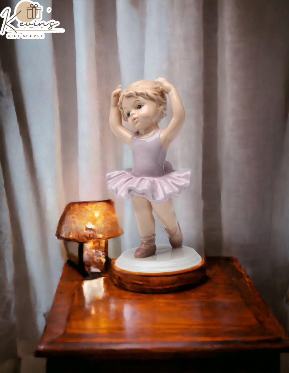 Ceramic Hands Up Ballet Girl Figurine Home Décor Gift for Her Gift for Daughter Gift for Ballerina Dancer - Figurines