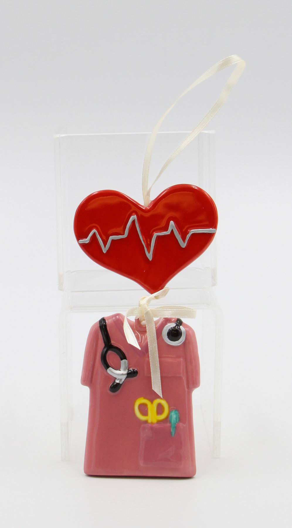 Ceramic Healthcare Hero Ornament - Nurse Home Décor Gift for Her Gift for Him Gift for Nurse Kitchen Décor Christmas