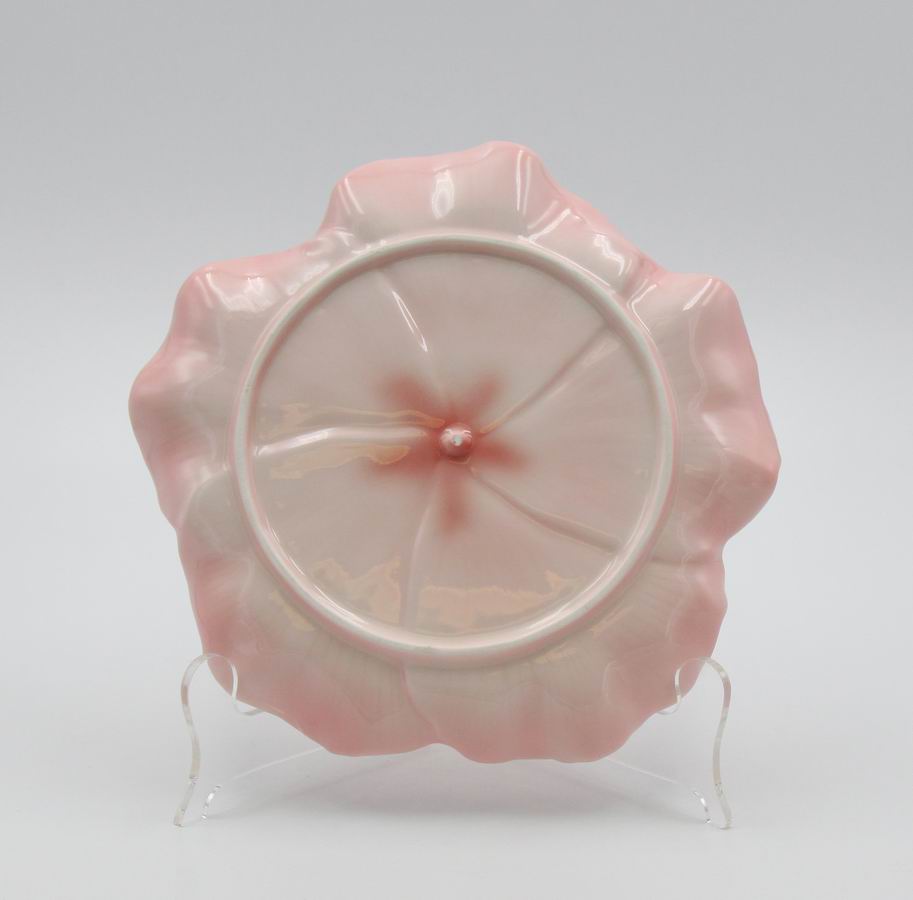 Ceramic Hibiscus Flower Plates - Set Of 2 Home Décor Gift for Her Gift for Mom Nature Lover Décor Cottagecore Cafe