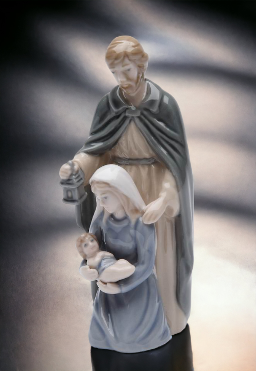 Ceramic Holy Family Nativity Figurine Christmas Décor Religious Décor Religious Gift Church Décor Baptism Gift Easter