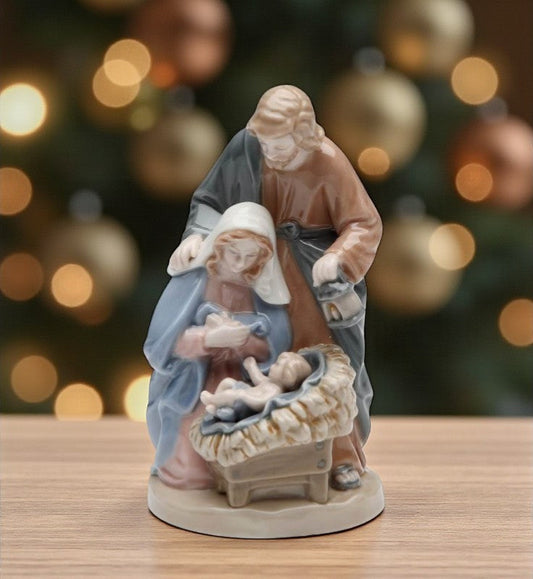 Ceramic Holy Family Nativity Figurine Christmas Décor Religious Décor Religious Gift Church Décor Baptism Gift Easter