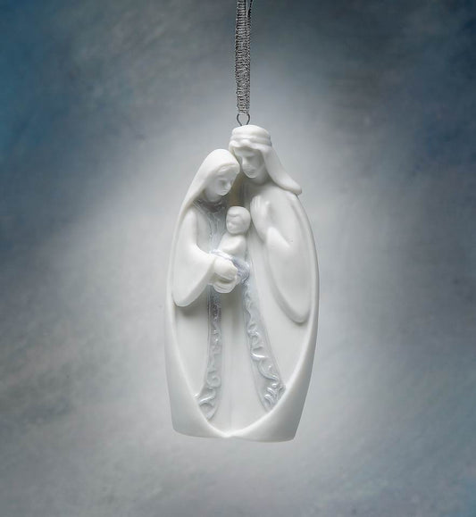 Ceramic Holy Family Nativity Ornament Home Décor Religious Décor Religious Gift Church Décor Baptism Gift - Holiday
