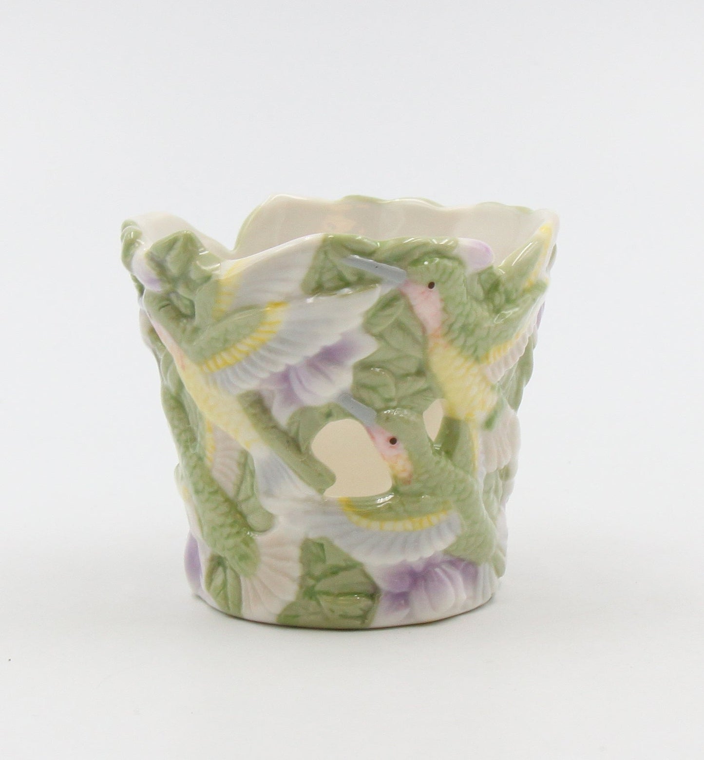 Ceramic Hummingbird Votive Candle Holder Home Decor Gift for Bird Watcher Gift for Her Gift for Mom - Candle holder