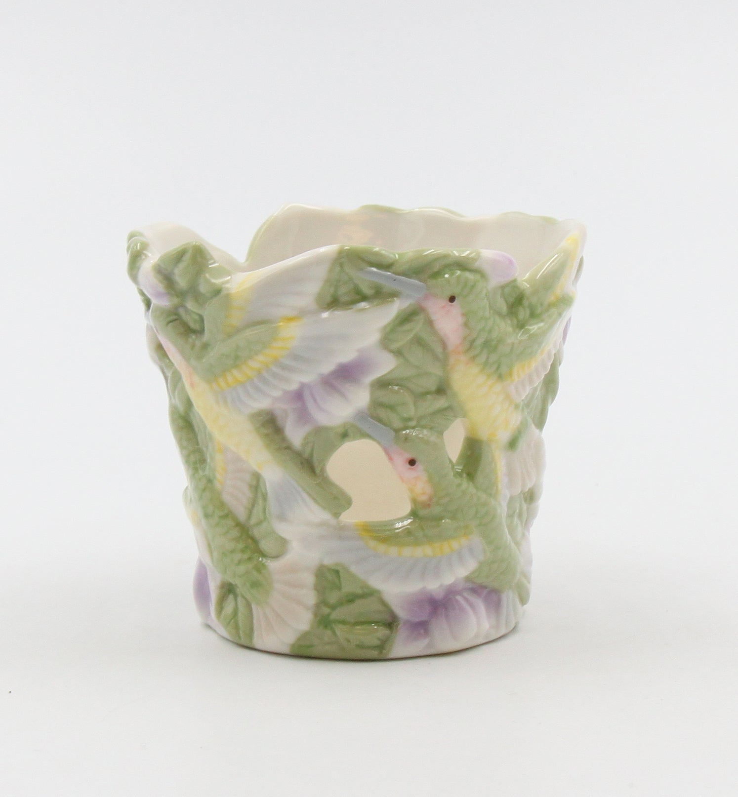 Ceramic Hummingbird Votive Candle Holder Home Decor Gift for Bird Watcher Gift for Her Gift for Mom - Candle holder
