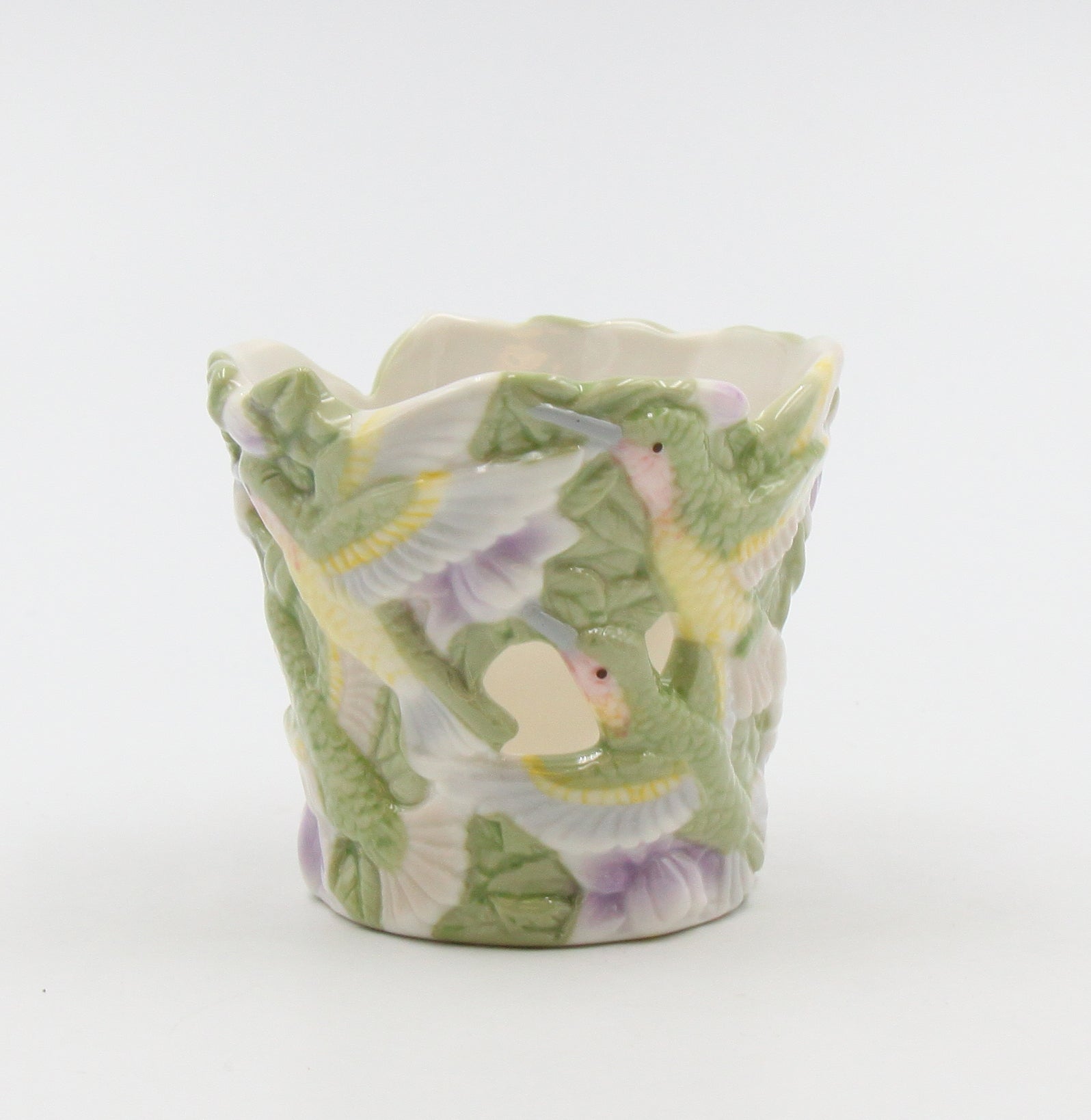 Ceramic Hummingbird Votive Candle Holder Home Decor Gift for Bird Watcher Gift for Her Gift for Mom - Candle holder