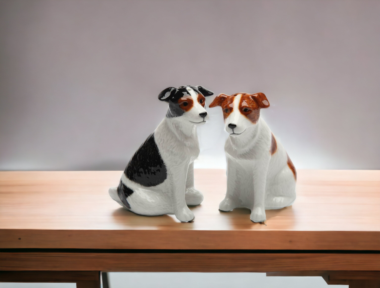 Ceramic Jack Russel Dogs Salt & Pepper Shakers Home Décor Gift for Her Gift for Mom Kitchen Décor Dog Lover Gift Pet