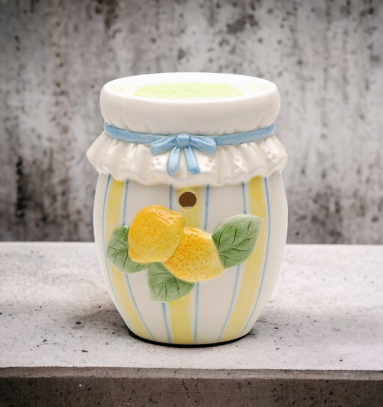 Ceramic Lemon preserve tart burner (tea light NOT included) Home Décor Gift for Her Gift for Mom Bathroom Décor Vanity