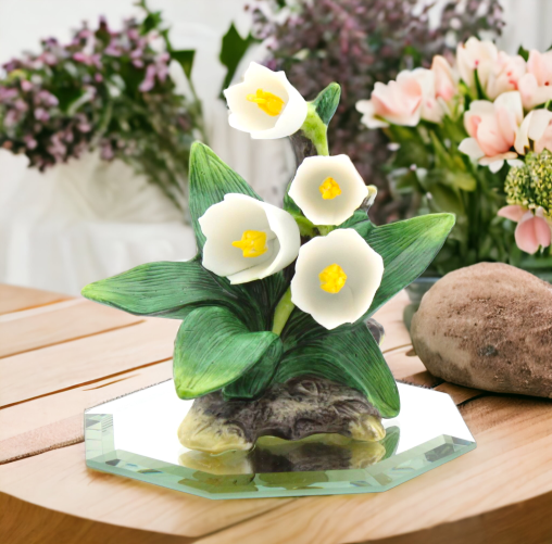 Ceramic Lily of the Valley Figurine Home Décor Gift for Her Gift for Mom Spring Décor Vanity Decor - Figurine