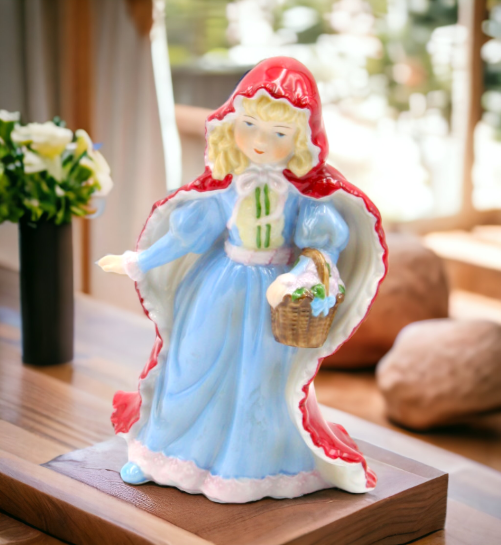 Ceramic Little Red Riding Hood Figurine Home Decor Gift for Her GIft for Daughter - Figurine