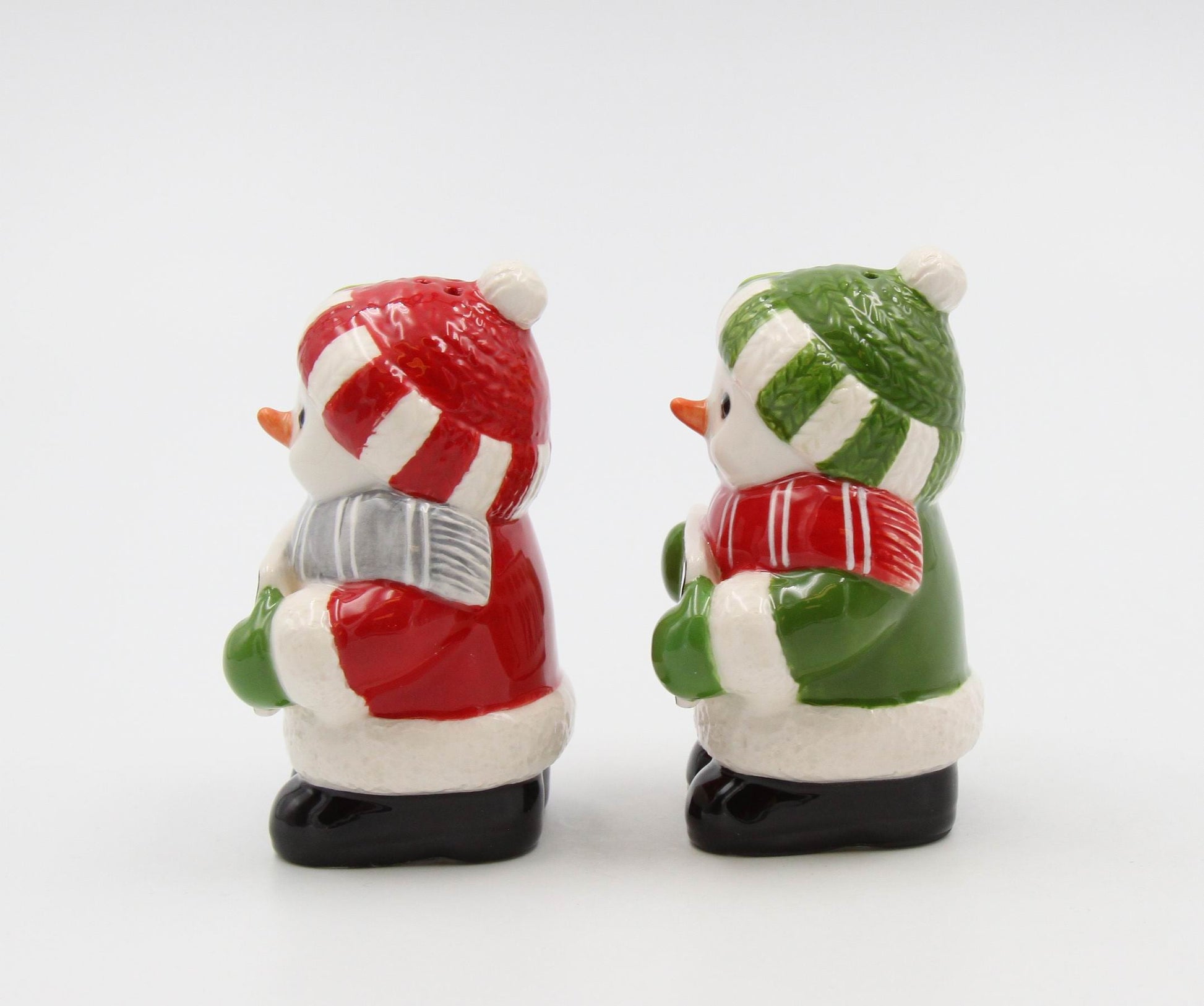 Ceramic Lucky 1 & 2 Irish Snowman Salt And Pepper Shakers Gift for Her Gift for Mom Kitchen Décor Christmas Décor Irish
