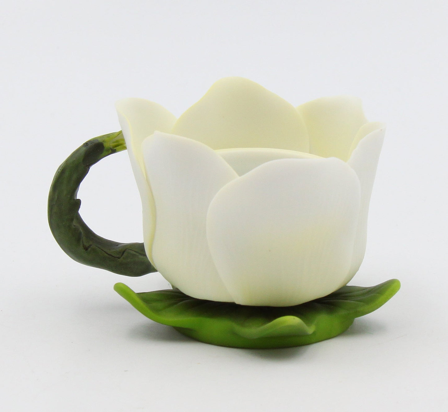 Ceramic Magnolia Flower Votive Candle Holder Home Décor Gift for Her Gift for Mom Nature Lover Gift Vintage Decor