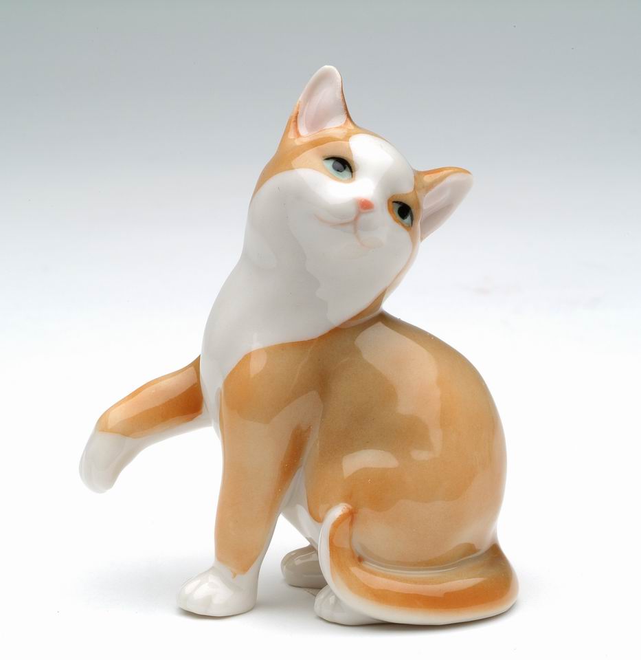 Ceramic Mini Cat Figurine Home Décor Gift for Her Gift for Mom Kitchen Décor Cat Lovers Gift Pet Loss Gift - Figurine