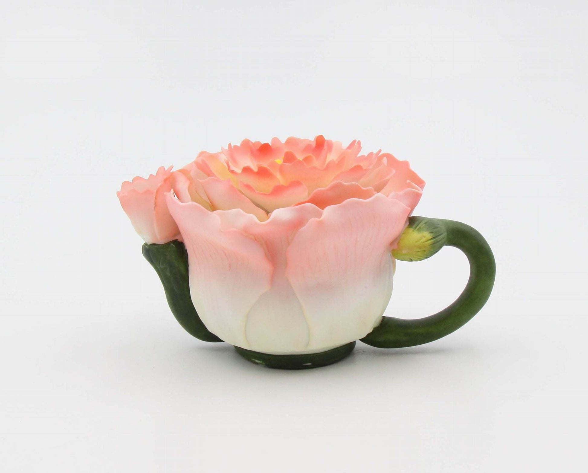 Ceramic Mini Peony Flower Teapot Figurine Gift for Her Gift for Mom Kitchen Décor Tea Party Décor Café Décor Spring