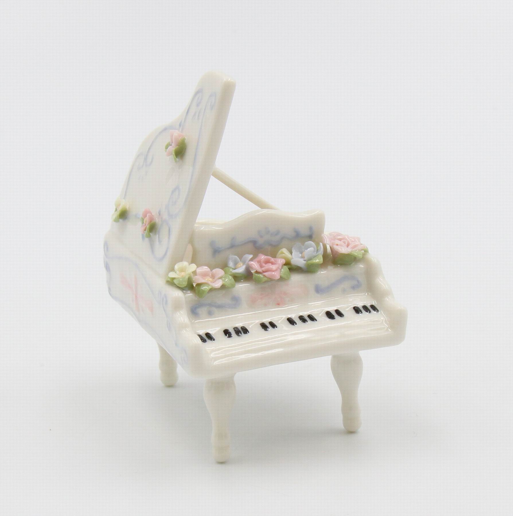 Ceramic Mini Piano Figurine Gift for Pianist Gift for Her - Figurine