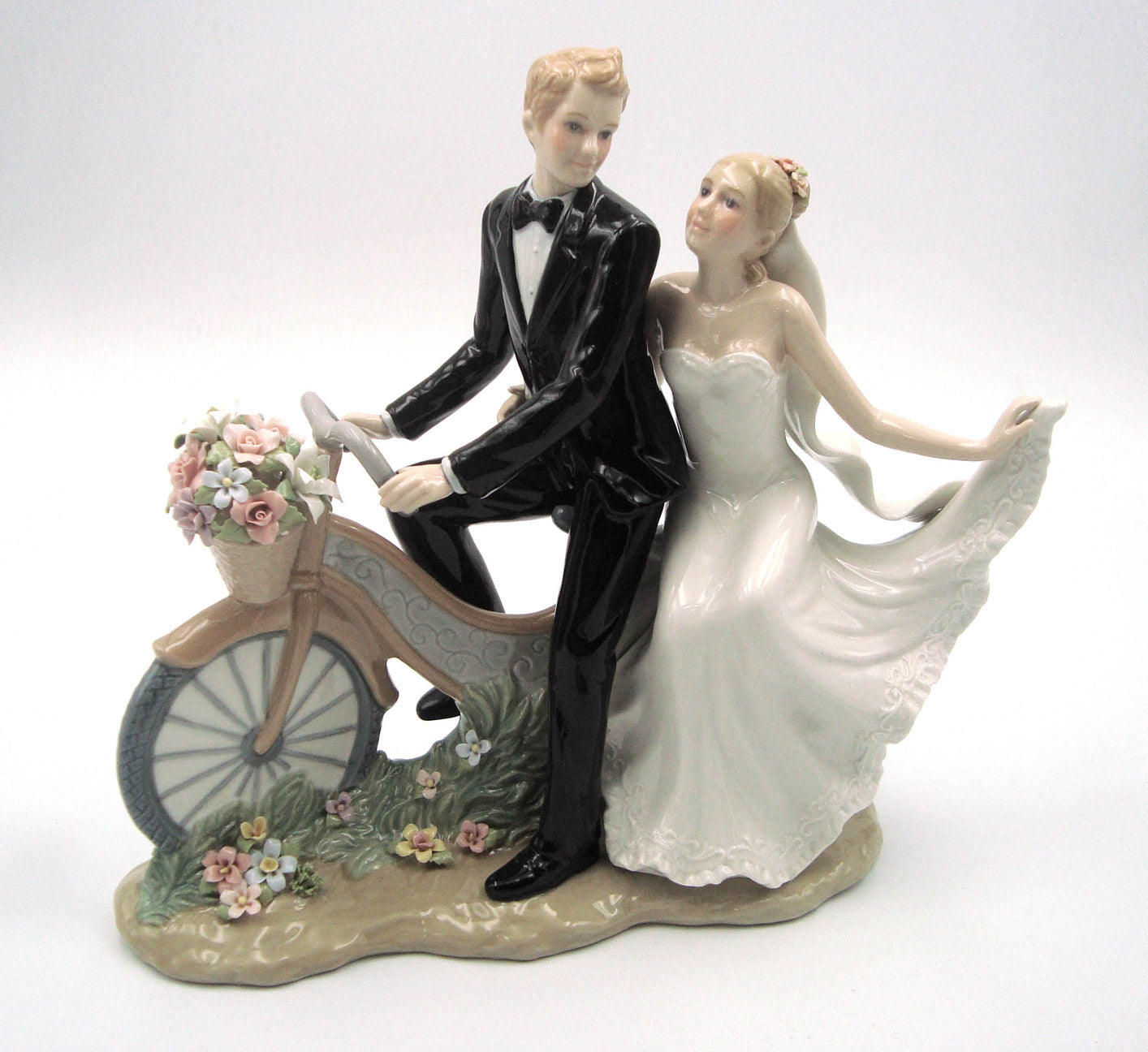 Newlywed Couple On Bike - kevinsgiftshoppe